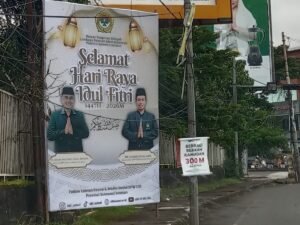 LDII Sampaikan Ucapan Idul Fitri 1447 H di Lokasi Strategis Kota Makassar